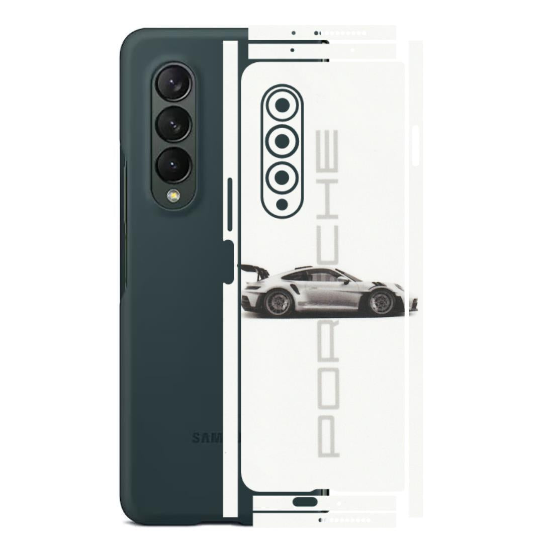 Samsung M/F/Note/Flip and C Phone Skins (All Models) - Porche Car Lover - Matte Finish (M-31) Samsung Galaxy Z Fold 3