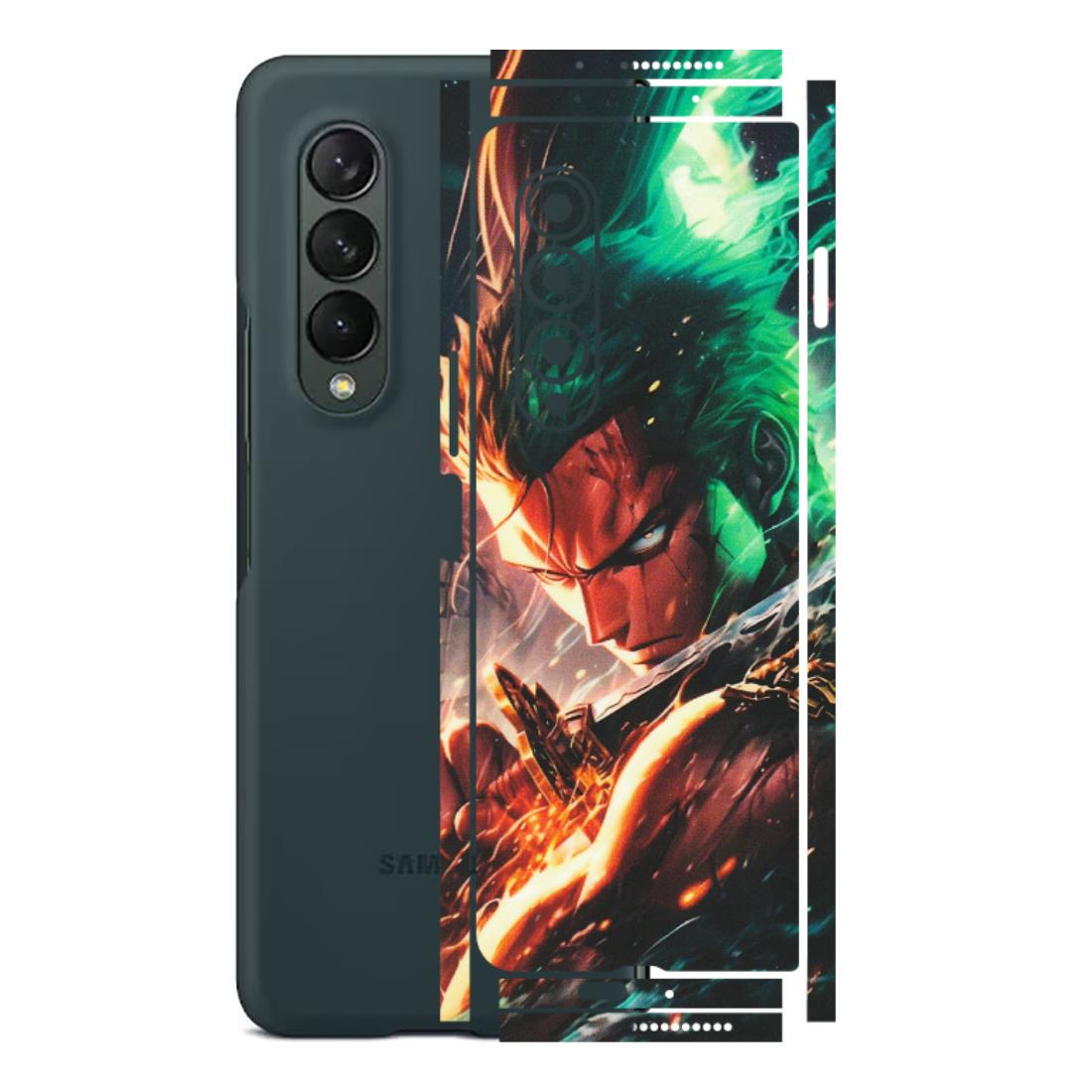 Samsung M/F/Note/Flip and C Phone Skins (All Models) - Anime Gojo Sword - Matte Finish (M-32) Samsung Galaxy Z Fold 3