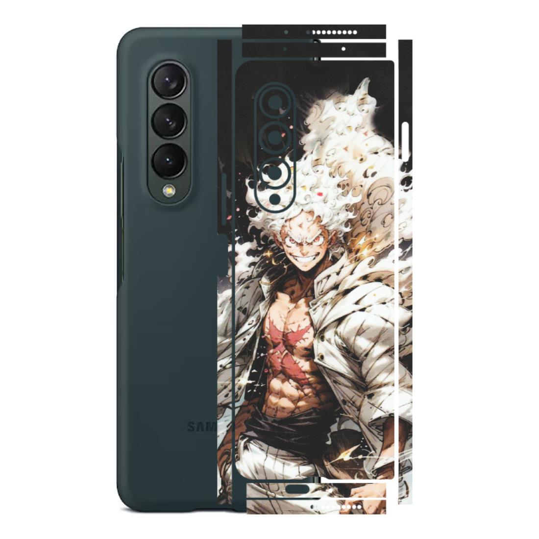 Samsung M/F/Note/Flip and C Phone Skins (All Models) - Anime Angry Classy Character - Matte Finish (M-34) Samsung Galaxy Z Fold 3