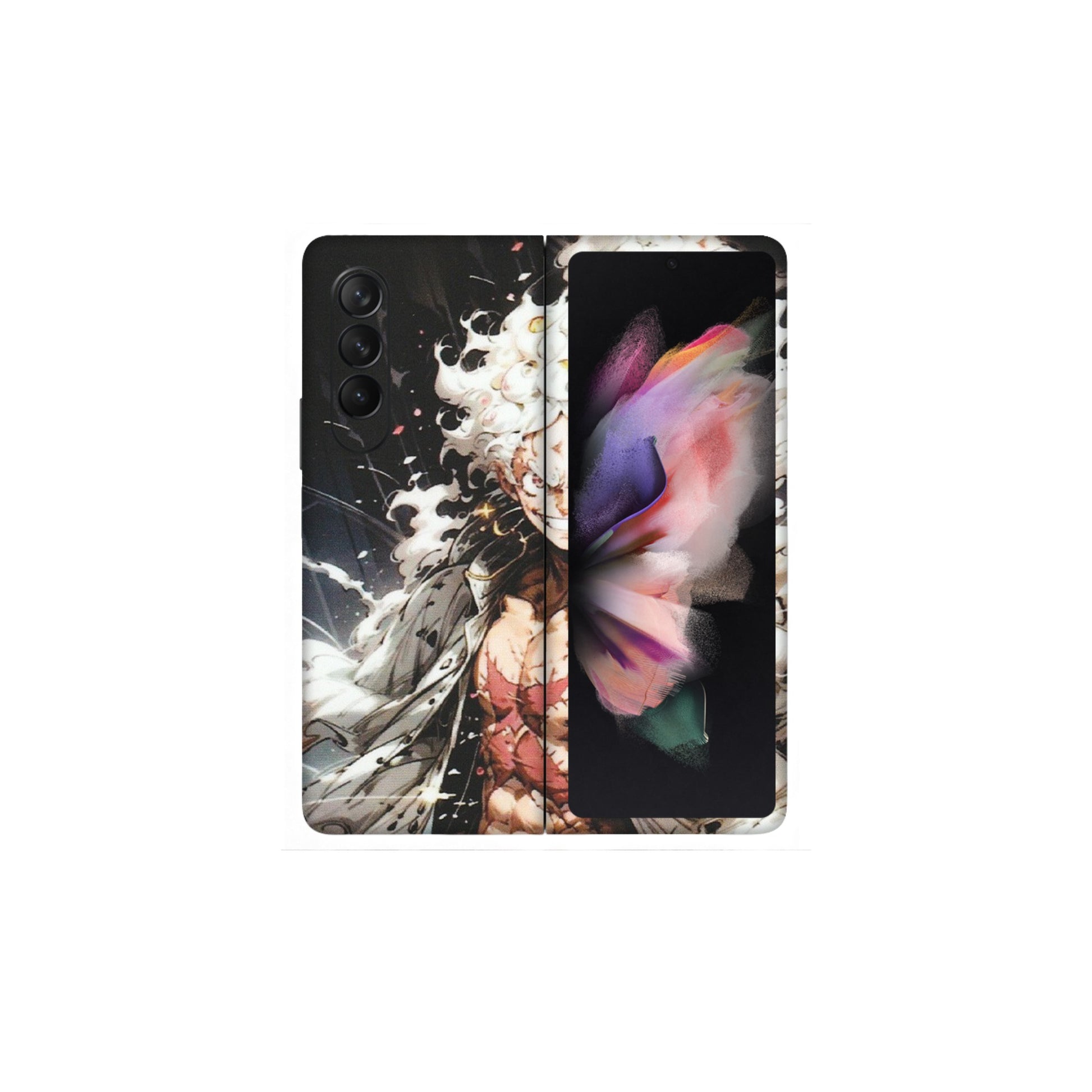 Samsung M/F/Note/Flip and C Phone Skins (All Models) - Anime Angry Classy Character - Matte Finish (M-34) Samsung Galaxy Z Fold 3