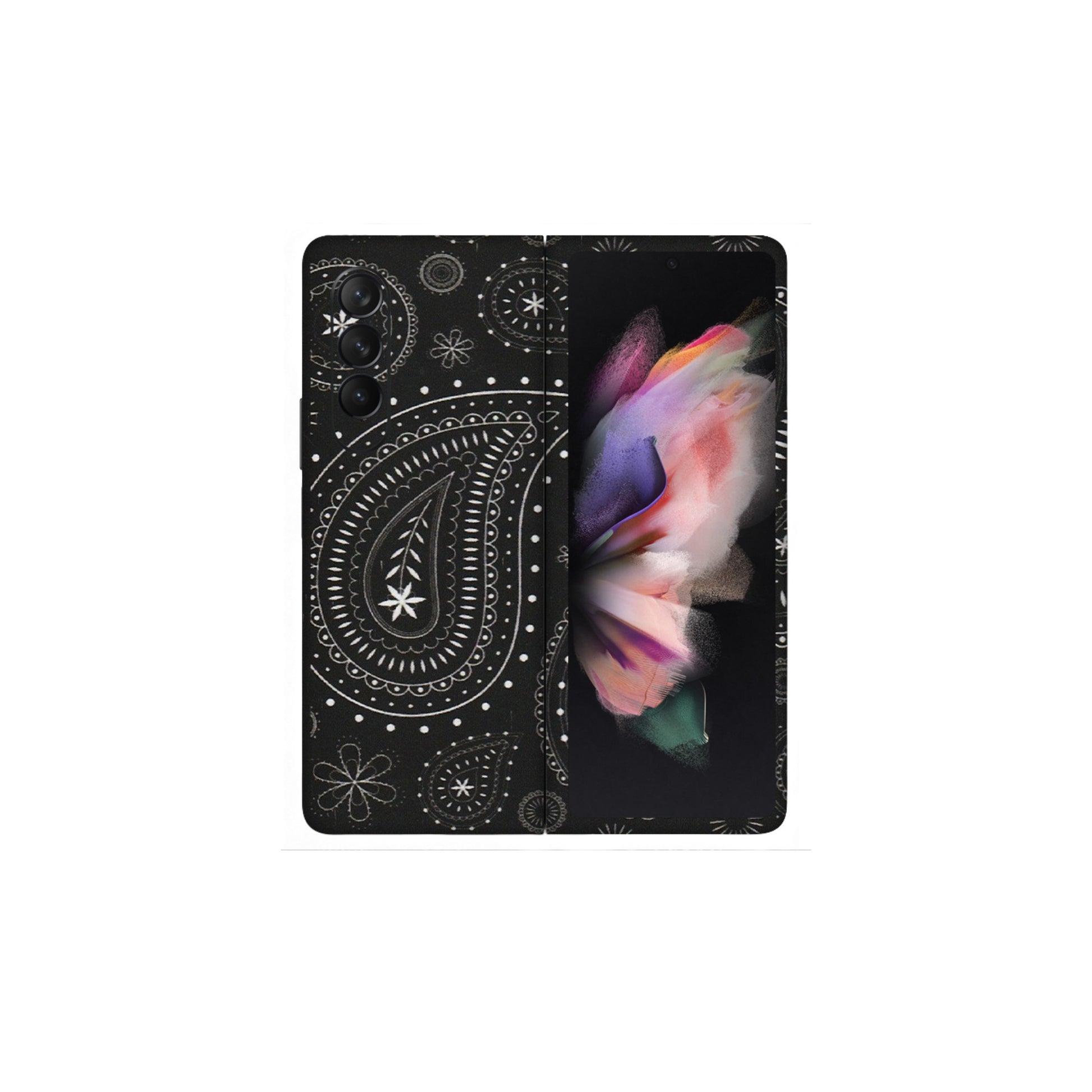Samsung M/F/Note/Flip and C Phone Skins (All Models) - Black Sober Kerry - Matte Finish (M-37) Samsung Galaxy Z Fold 3