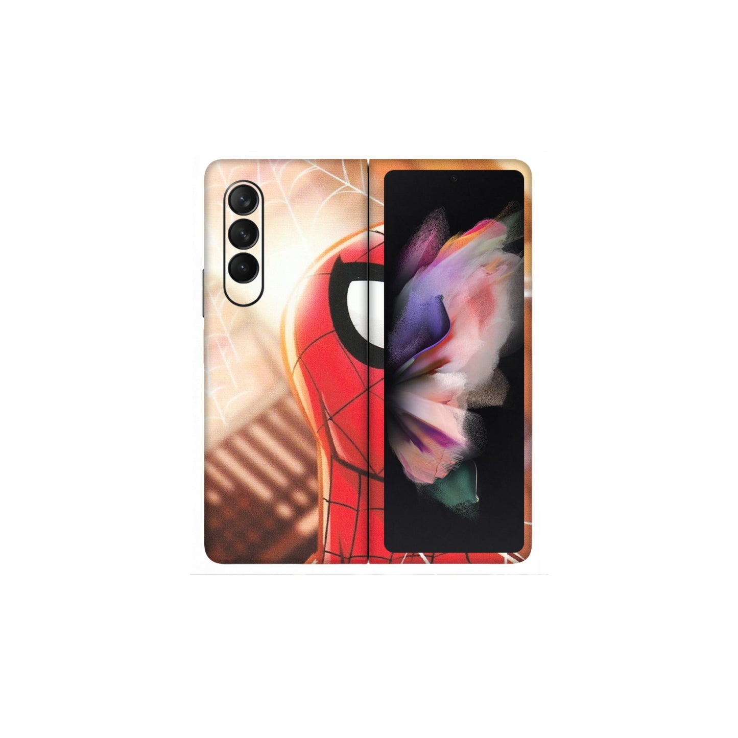 Samsung M/F/Note/Flip and C Phone Skins (All Models) - Spiderman Face New - Matte Finish (M-41) Samsung Galaxy Z Fold 3