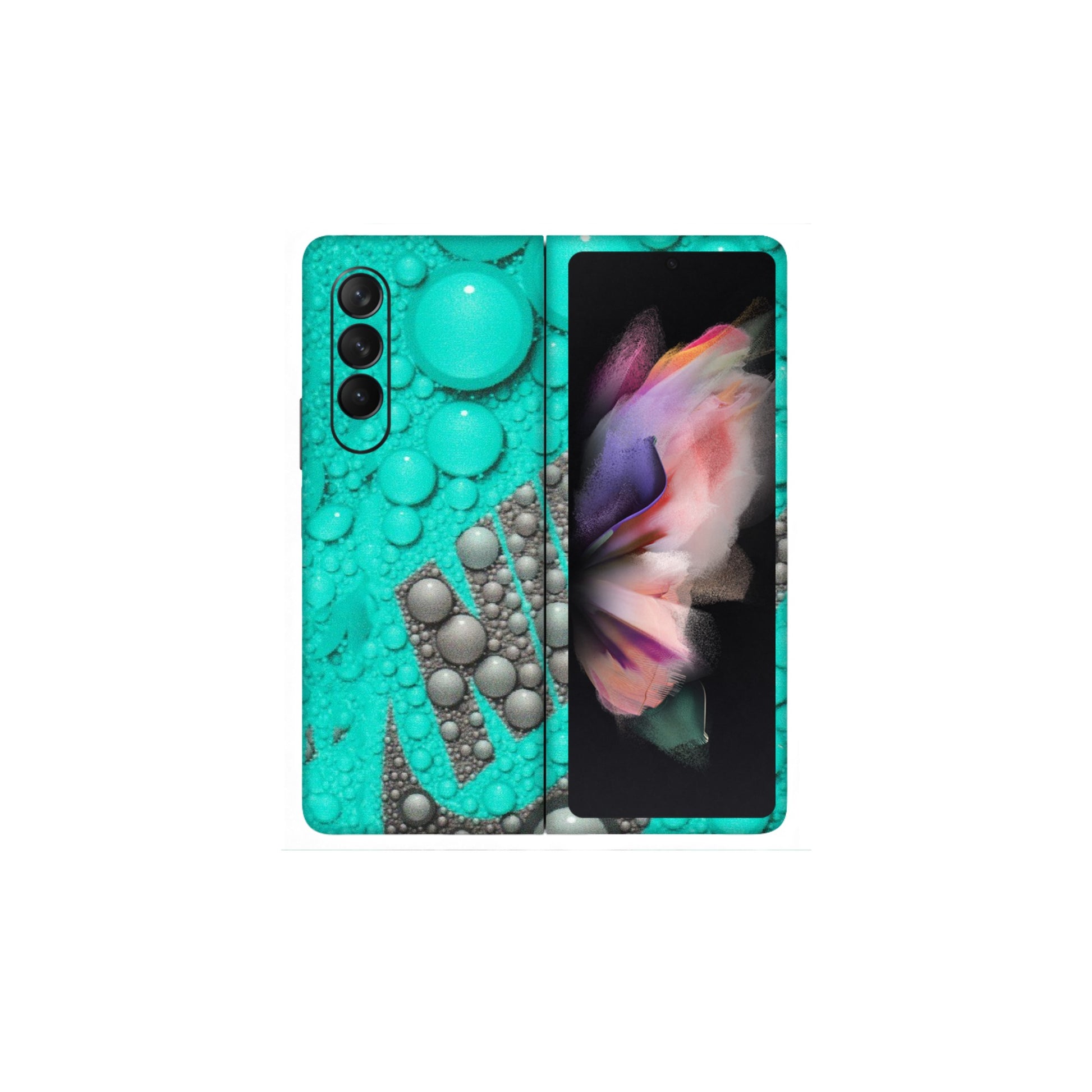 Samsung M/F/Note/Flip and C Phone Skins (All Models) - Shoe Brand Bubbles - Matte Finish (M-42) Samsung Galaxy Z Fold 3