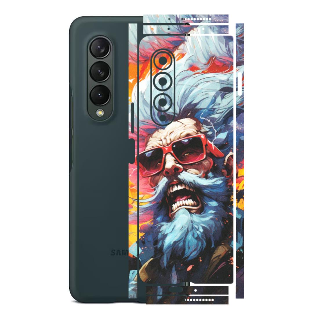 Samsung M/F/Note/Flip and C Phone Skins (All Models) - Daddy Cool Character - Matte Finish (M-43) Samsung Galaxy Z Fold 3