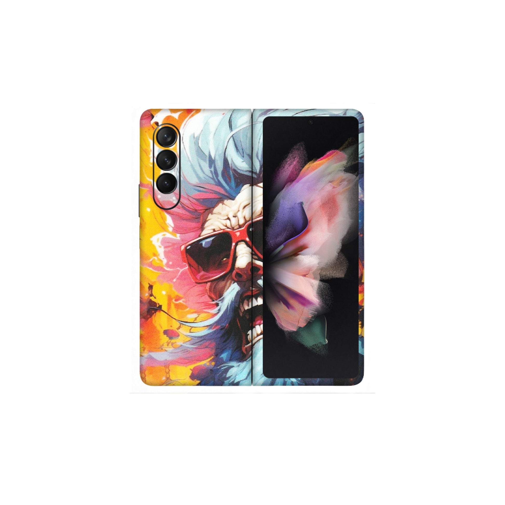 Samsung M/F/Note/Flip and C Phone Skins (All Models) - Daddy Cool Character - Matte Finish (M-43) Samsung Galaxy Z Fold 3