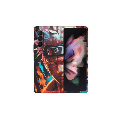 Samsung M/F/Note/Flip and C Phone Skins (All Models) - Anime Ferocious Character - Matte Finish (M-44) Samsung Galaxy Z Fold 3