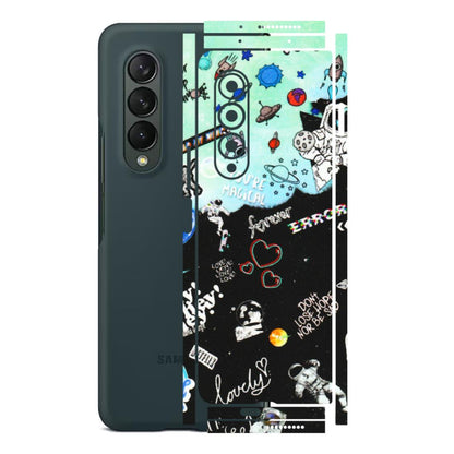 Samsung M/F/Note/Flip and C Phone Skins (All Models) - Living In A Space Dream - Matte Finish (M-46) Samsung Galaxy Z Fold 3