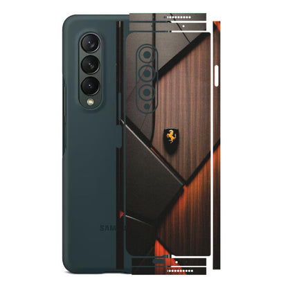 Samsung M/F/Note/Flip and C Phone Skins (All Models) - Lambo Beauty Wood Pattern Sober - Matte Finish (M-51) Samsung Galaxy Z Fold 3