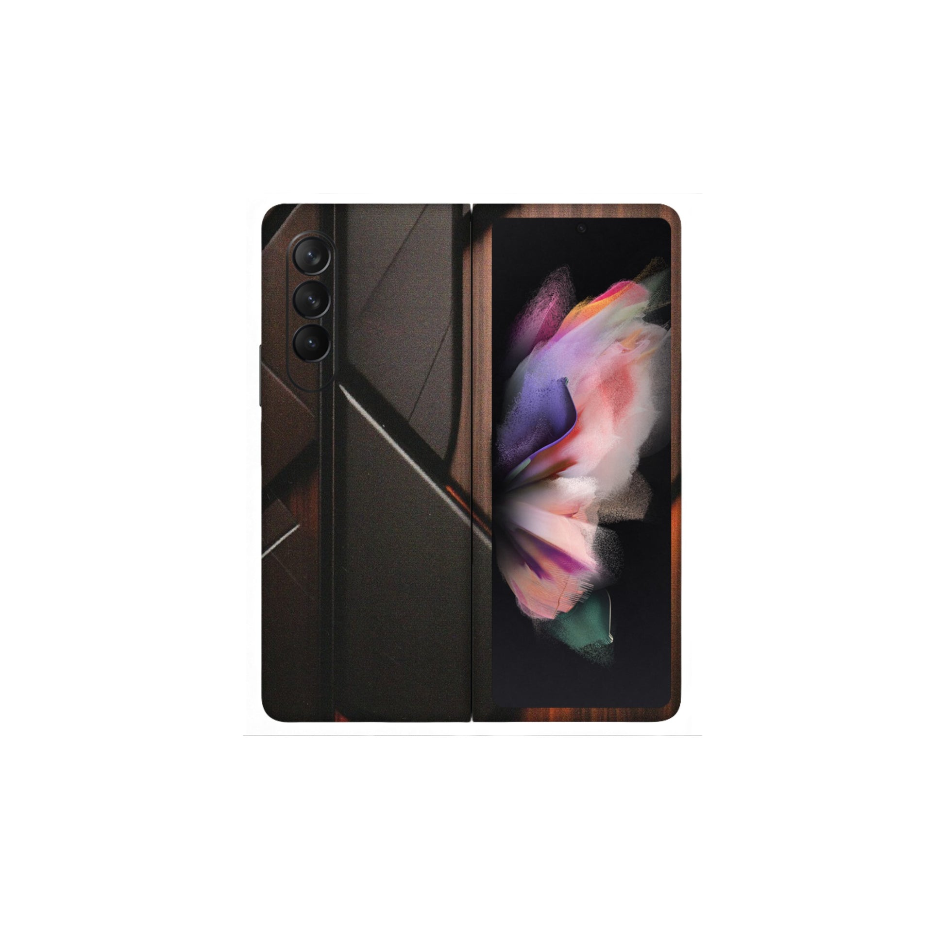 Samsung M/F/Note/Flip and C Phone Skins (All Models) - Lambo Beauty Wood Pattern Sober - Matte Finish (M-51) Samsung Galaxy Z Fold 3