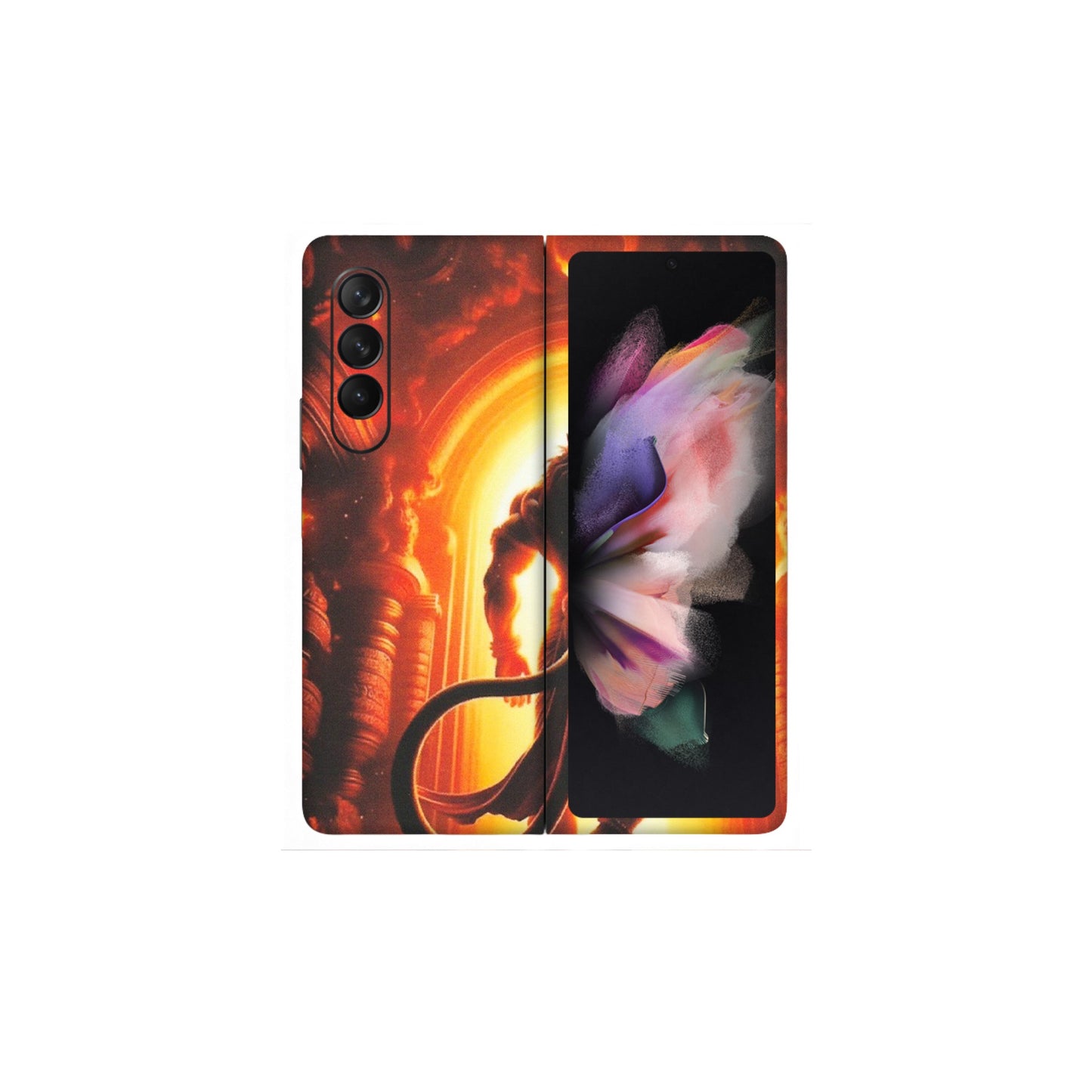 Samsung M/F/Note/Flip and C Phone Skins (All Models) - HanumanJi - Matte Finish (M-06) Samsung Galaxy Z Fold 3