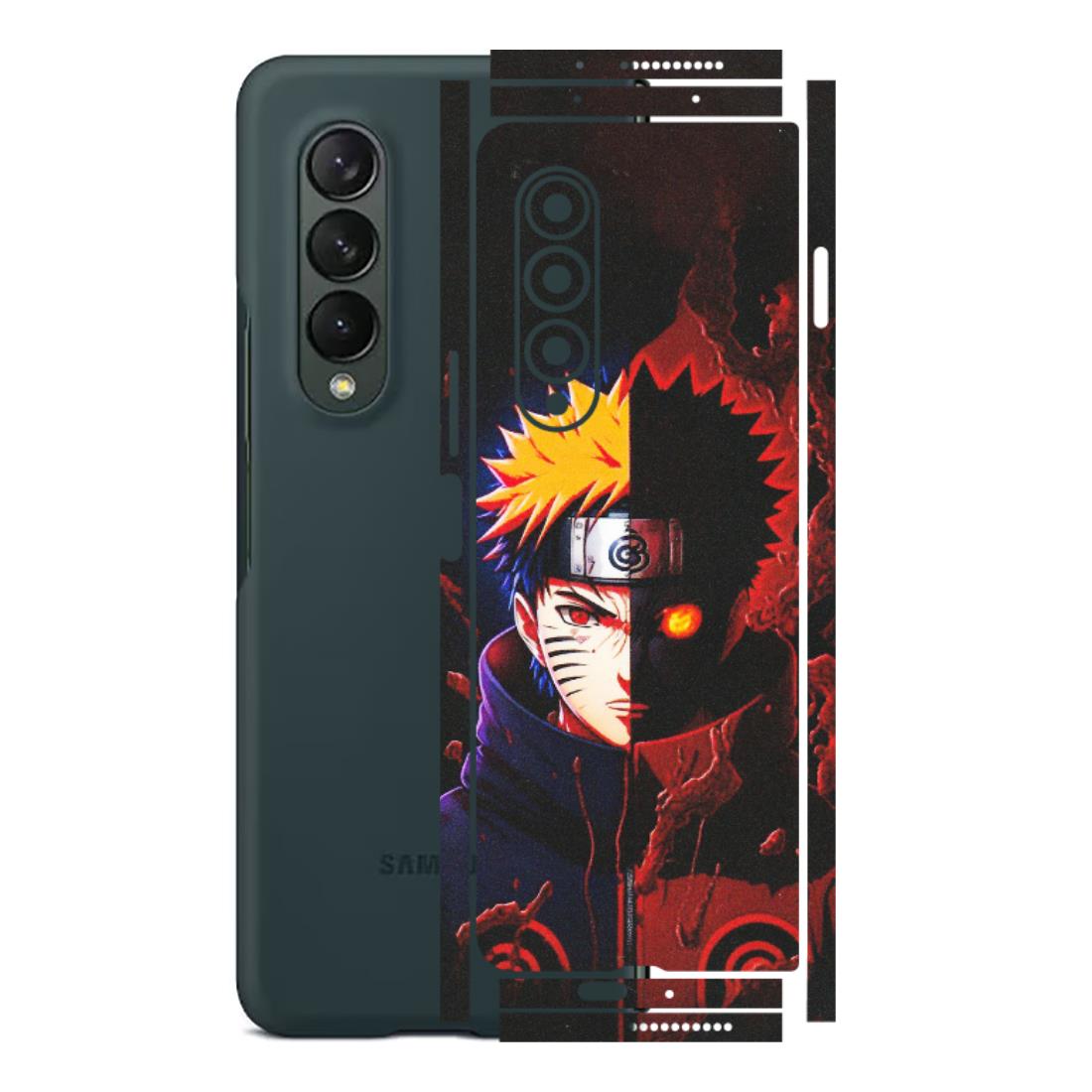 Samsung M/F/Note/Flip and C Phone Skins (All Models) - Naruto X Evil - Matte Finish (M-70) Samsung Galaxy Z Fold 3