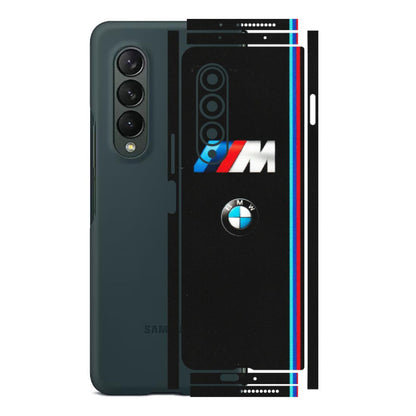 Samsung M/F/Note/Flip and C Phone Skins (All Models) - Styling With Black BMW - Matte Finish (M-74) Samsung Galaxy Z Fold 3