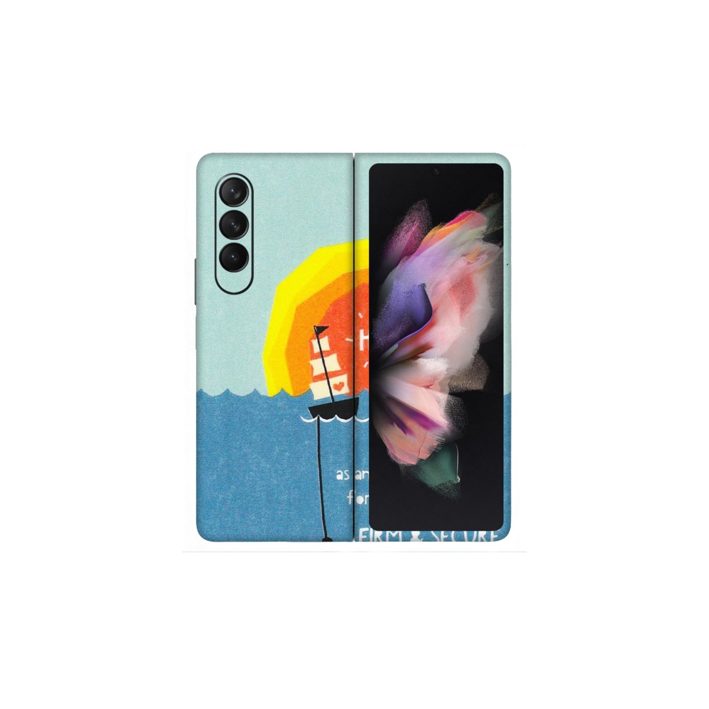 Samsung M/F/Note/Flip and C Phone Skins (All Models) - A Beautiful Sunset of Hope - Matte Finish (M-75) Samsung Galaxy Z Fold 3