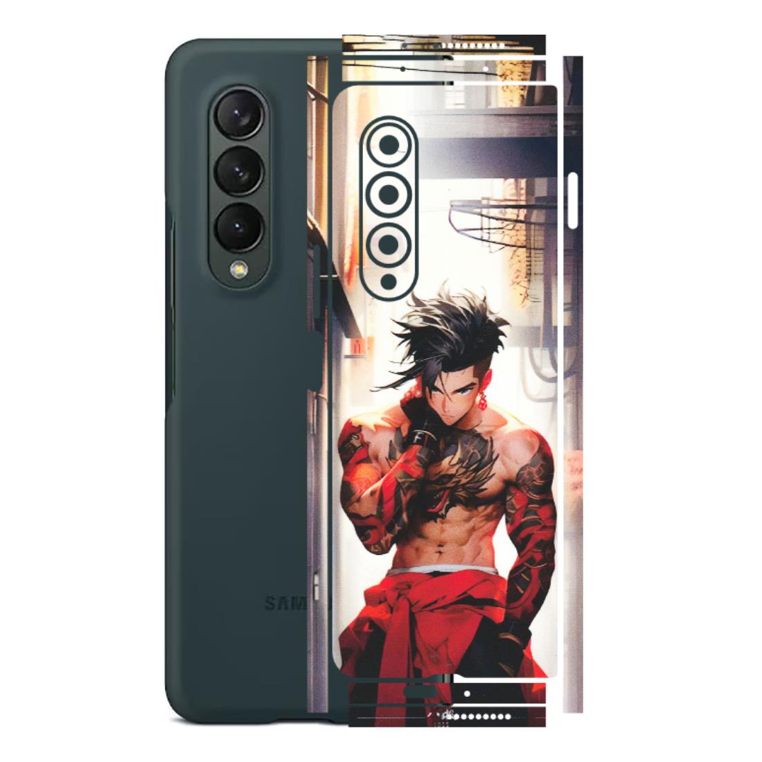 Samsung M/F/Note/Flip and C Phone Skins (All Models) - In the streets of Japan - Matte Finish (M-77) Samsung Galaxy Z Fold 3