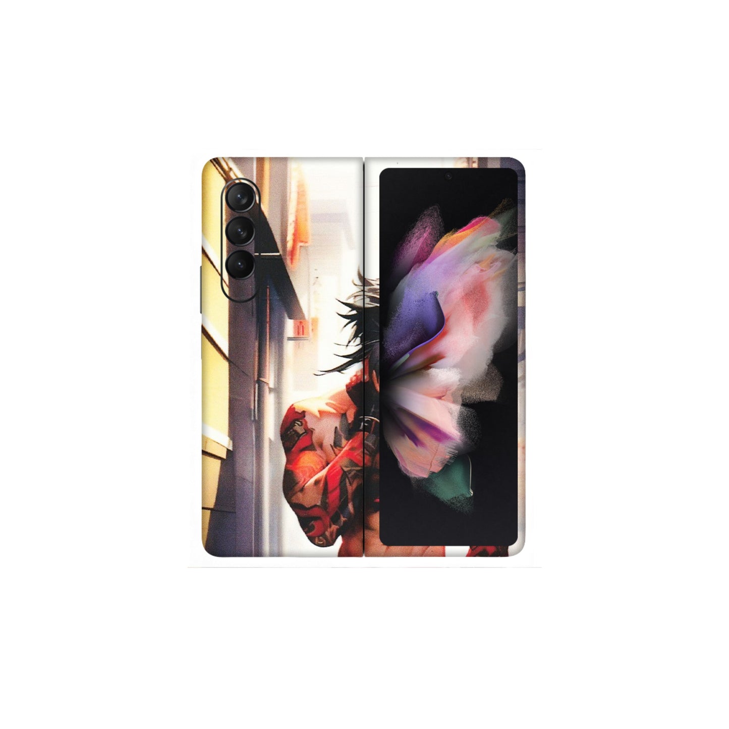 Samsung M/F/Note/Flip and C Phone Skins (All Models) - In the streets of Japan - Matte Finish (M-77) Samsung Galaxy Z Fold 3