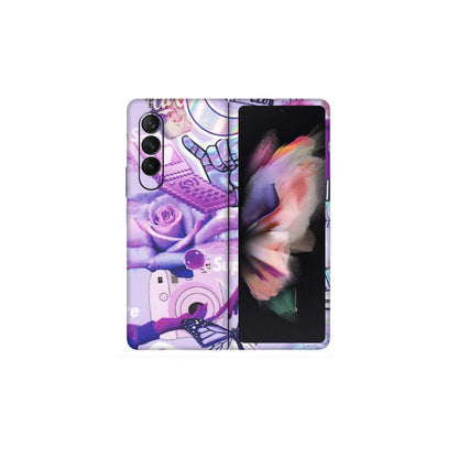 Samsung M/F/Note/Flip and C Phone Skins (All Models) - Supreme Purple Magic - Matte Finish (M-88) Samsung Galaxy Z Fold 3