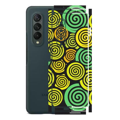 Samsung M/F/Note/Flip and C Phone Skins (All Models) - Crazy Spiral - Matte Finish (M-91) Samsung Galaxy Z Fold 3