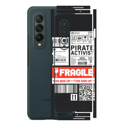 Samsung M/F/Note/Flip and C Phone Skins (All Models) - Handle With Care - Matte Finish (M-99) Samsung Galaxy Z Fold 3