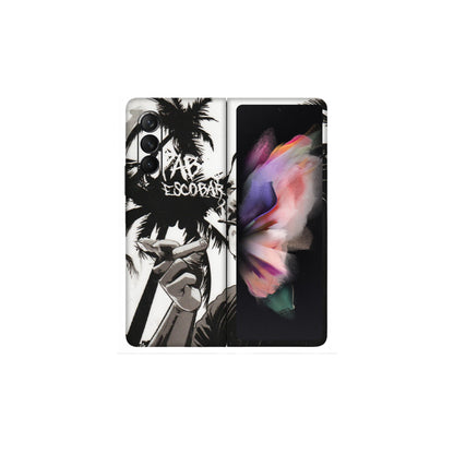 Samsung M/F/Note/Flip and C Phone Skins (All Models) - Pab Escobar - Transparent Finish (T-05) Samsung Galaxy Z Fold 3