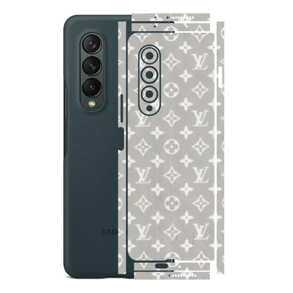 Samsung M/F/Note/Flip and C Phone Skins (All Models) - Luxury Brands Logo - Transparent Finish (T-07) Samsung Galaxy Z Fold 3
