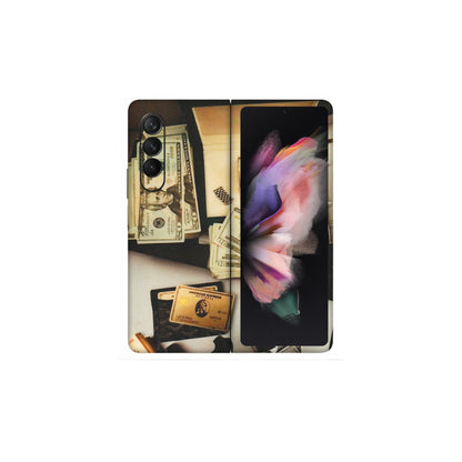 Samsung M/F/Note/Flip and C Phone Skins (All Models) - Luxury Lifestyle - Transparent Finish (T-11) Samsung Galaxy Z Fold 3