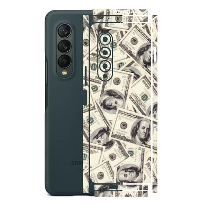 Samsung M/F/Note/Flip and C Phone Skins (All Models) - Dollar Lover - Transparent Finish (T-17) Samsung Galaxy Z Fold 3