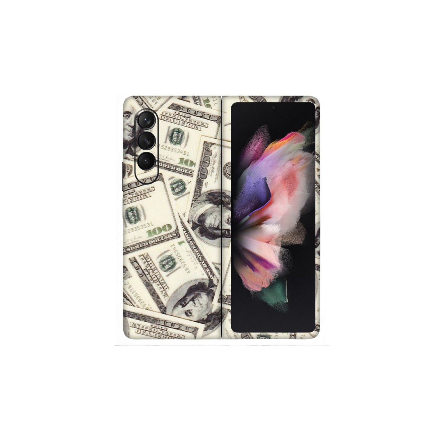 Samsung M/F/Note/Flip and C Phone Skins (All Models) - Dollar Lover - Transparent Finish (T-17) Samsung Galaxy Z Fold 3