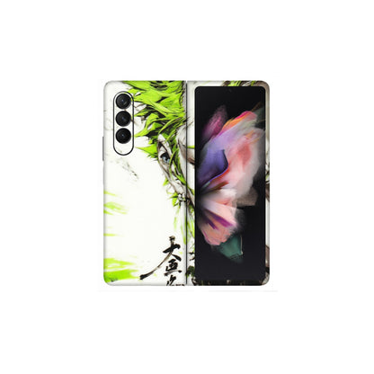 Samsung M/F/Note/Flip and C Phone Skins (All Models) - Roro Taku Anime - Transparent Finish (T-18) Samsung Galaxy Z Fold 3