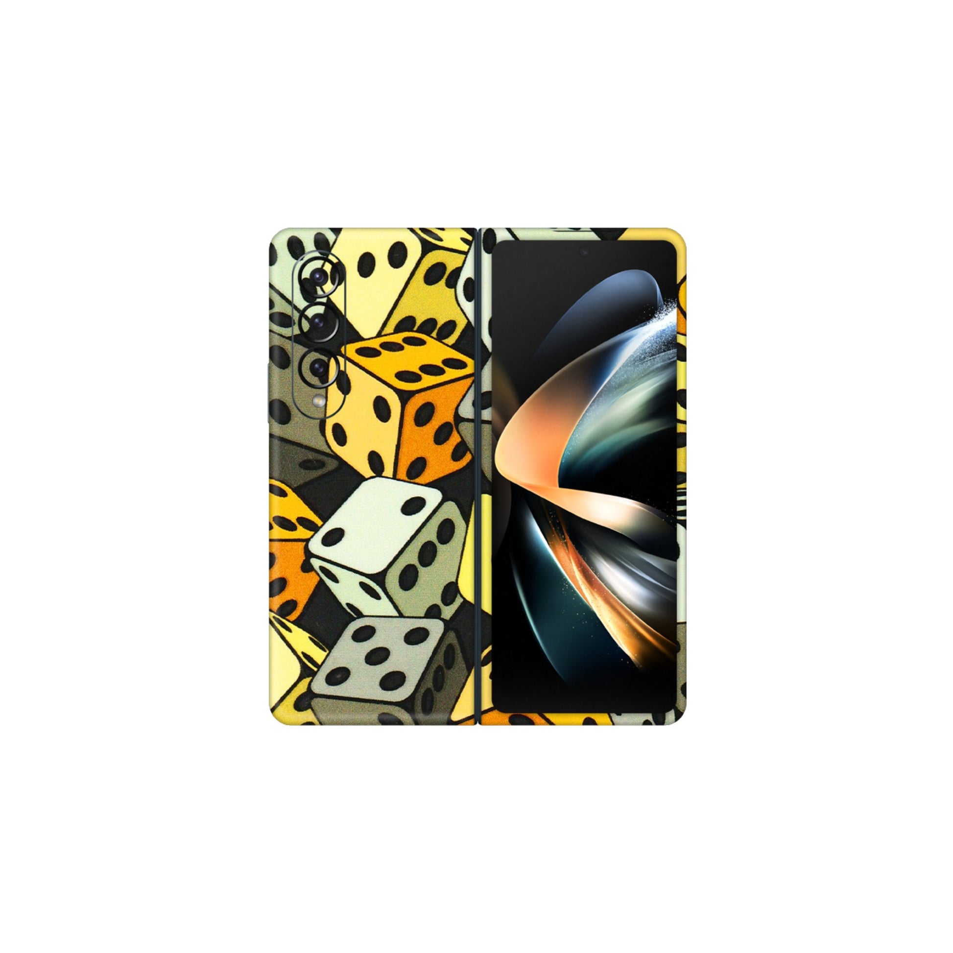 Samsung M/F/Note/Flip and C Phone Skins (All Models) - Dices Of Life - 3D Embossed Finish (L-04) Samsung Galaxy Z Fold 4