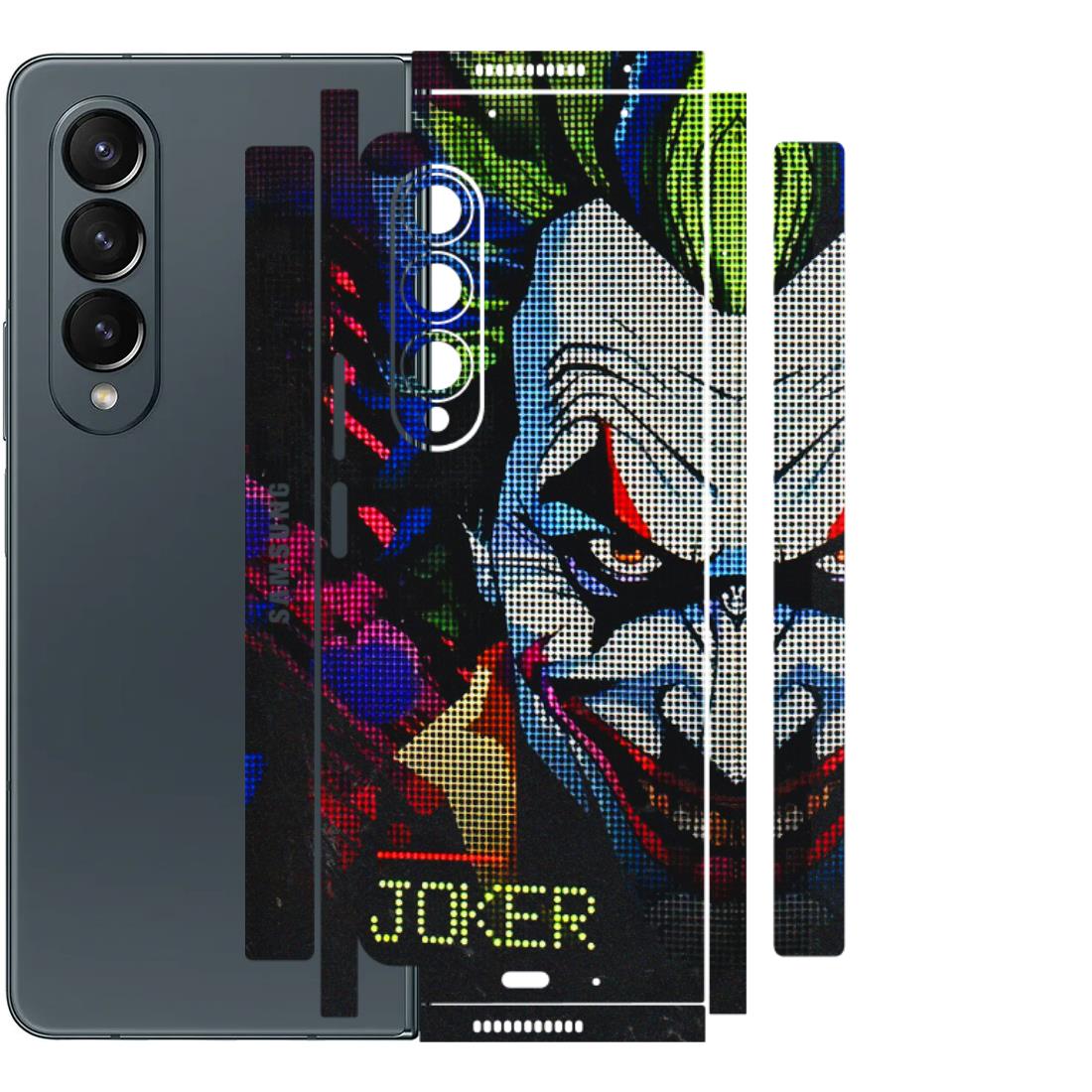 Samsung M/F/Note/Flip and C Phone Skins (All Models) - Joker Dot Matrix - 3D Embossed Finish (L-08) Samsung Galaxy Z Fold 4