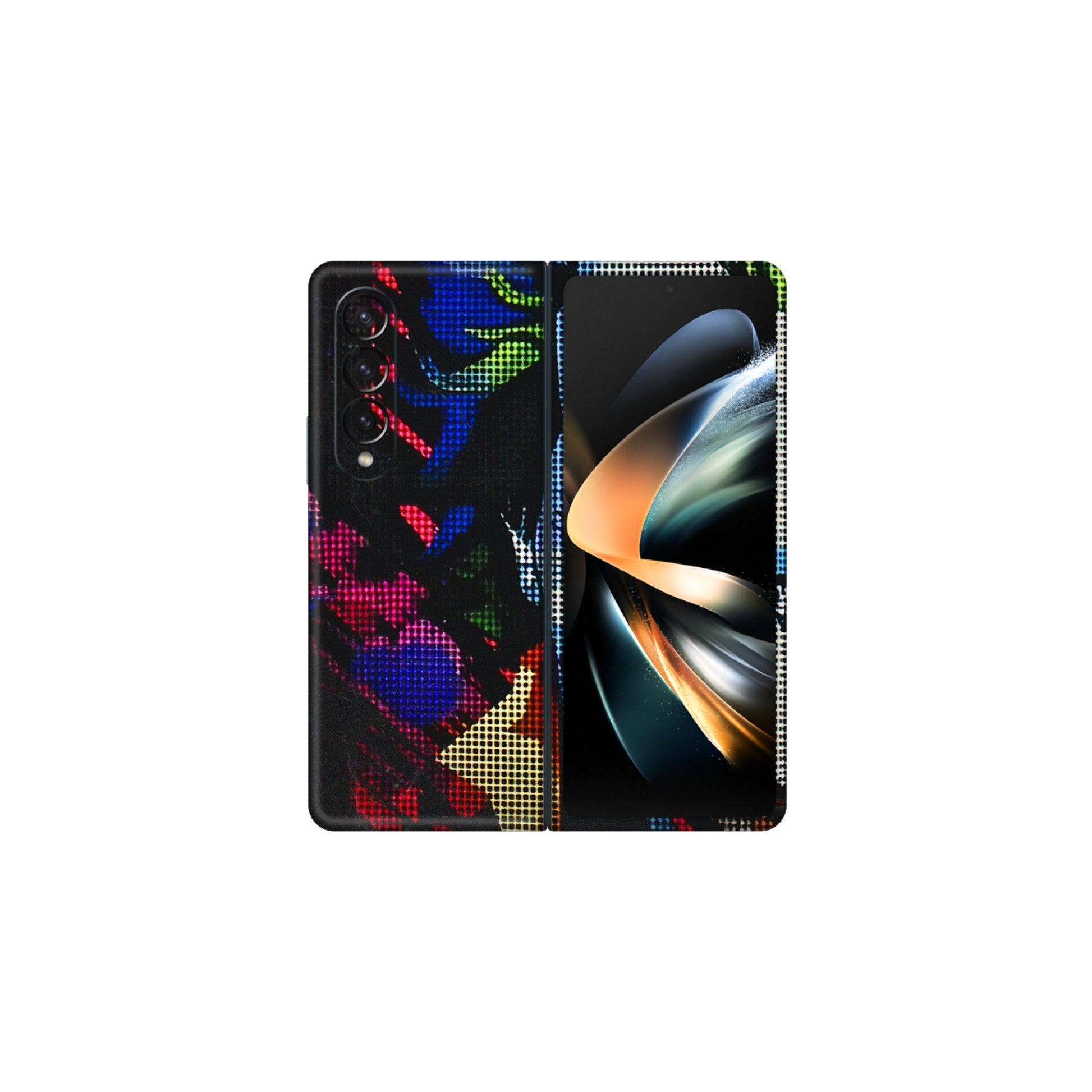 Samsung M/F/Note/Flip and C Phone Skins (All Models) - Joker Dot Matrix - 3D Embossed Finish (L-08) Samsung Galaxy Z Fold 4
