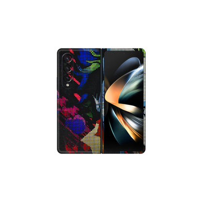 Samsung M/F/Note/Flip and C Phone Skins (All Models) - Joker Dot Matrix - 3D Embossed Finish (L-08) Samsung Galaxy Z Fold 4