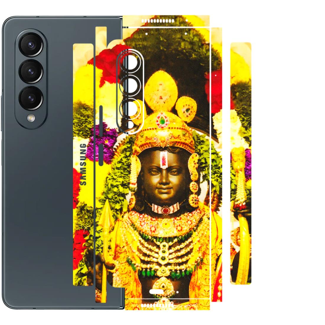 Samsung M/F/Note/Flip and C Phone Skins (All Models) - Ram Lalla Ayodhya - 3D Embossed Finish (L-103) Samsung Galaxy Z Fold 4