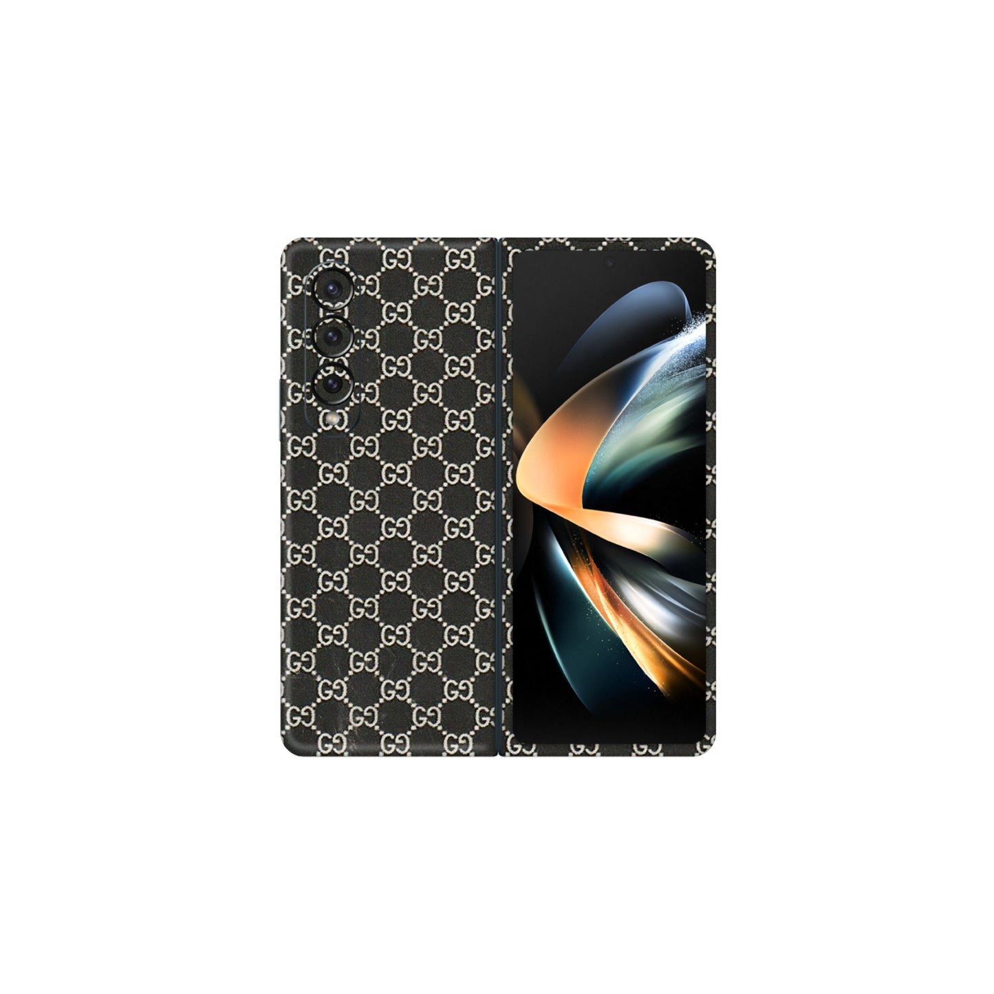 Samsung M/F/Note/Flip and C Phone Skins (All Models) - Black G Print - 3D Embossed Finish (L-109) Samsung Galaxy Z Fold 4