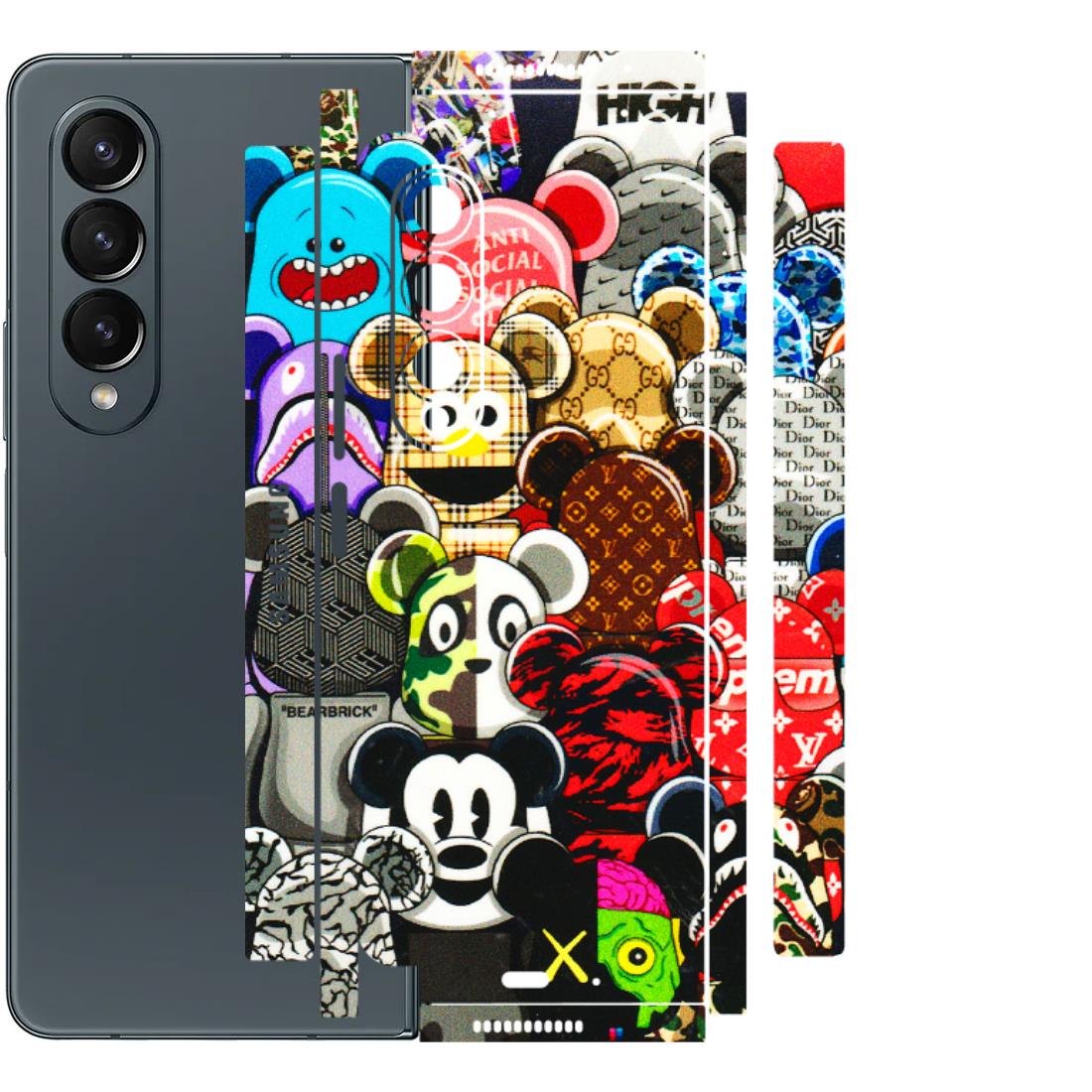 Samsung M/F/Note/Flip and C Phone Skins (All Models) - More Mickey Mouses - 3D Embossed Finish (L-118) Samsung Galaxy Z Fold 4