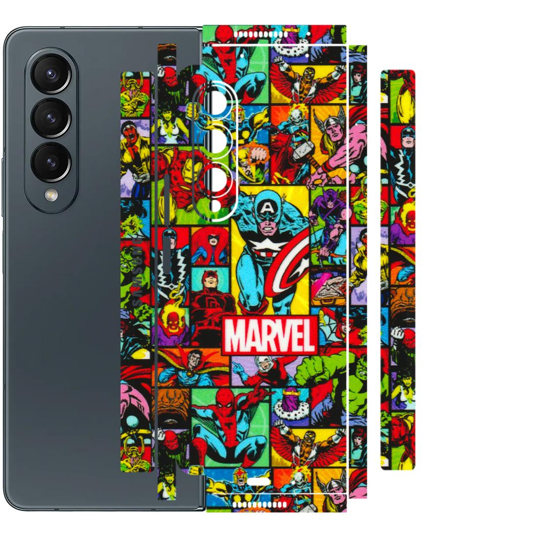 Samsung M/F/Note/Flip and C Phone Skins (All Models) - MARVELOUS Comic Characters - 3D Embossed Finish (L-129) Samsung Galaxy Z Fold 4