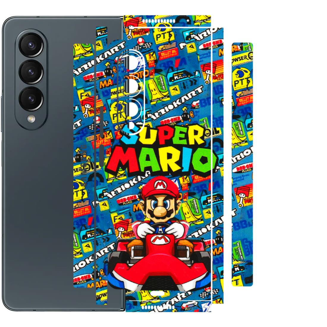 Samsung M/F/Note/Flip and C Phone Skins (All Models) - Super Mario Kart - 3D Embossed Finish (L-140) Samsung Galaxy Z Fold 4