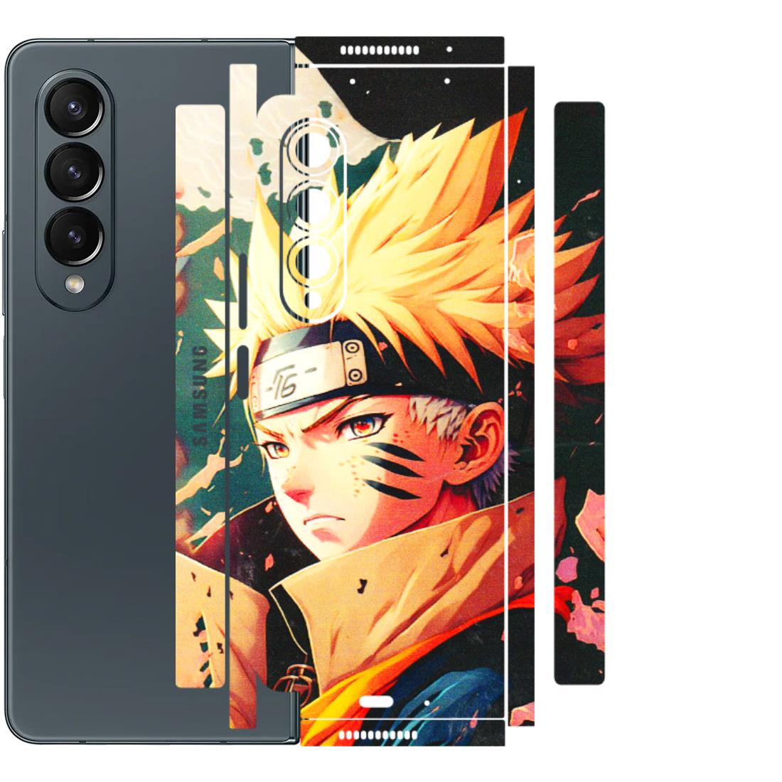 Samsung M/F/Note/Flip and C Phone Skins (All Models) - New Naruto - 3D Embossed Finish (L-148) Samsung Galaxy Z Fold 4