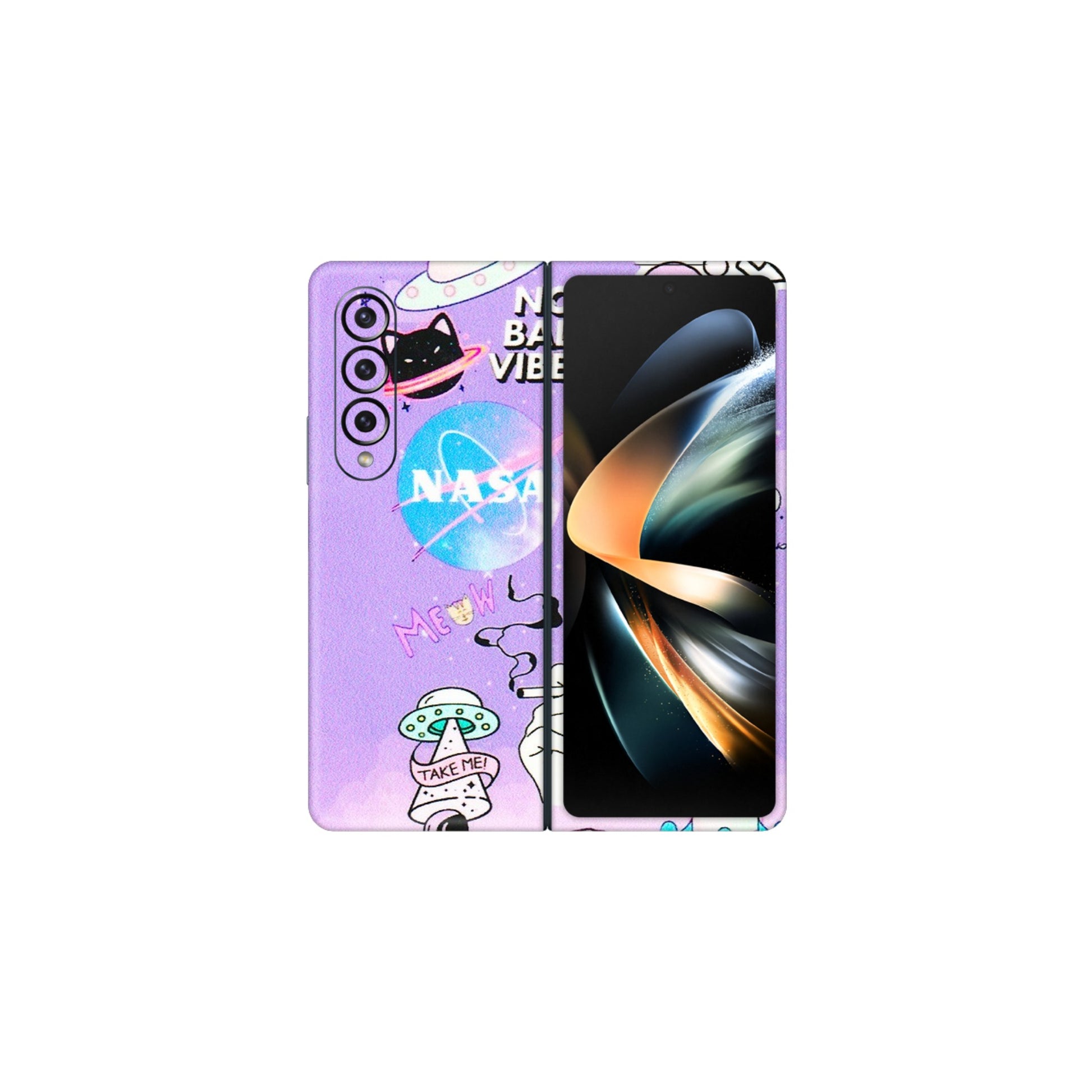Samsung M/F/Note/Flip and C Phone Skins (All Models) - I Need My Nasa Skin - 3D Embossed Finish (L-149) Samsung Galaxy Z Fold 4