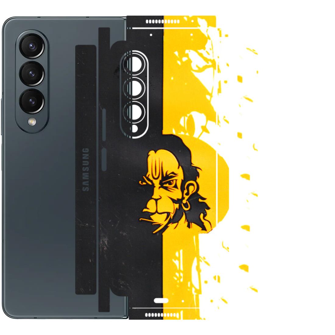 Samsung M/F/Note/Flip and C Phone Skins (All Models) - Bajrangbali - 3D Embossed Finish (L-151) Samsung Galaxy Z Fold 4