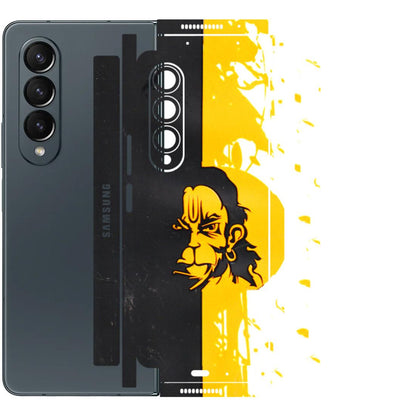 Samsung M/F/Note/Flip and C Phone Skins (All Models) - Bajrangbali - 3D Embossed Finish (L-151) Samsung Galaxy Z Fold 4