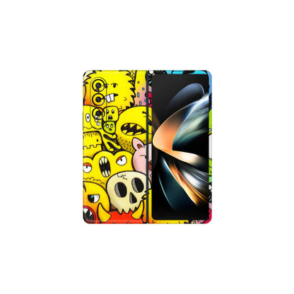Samsung M/F/Note/Flip and C Phone Skins (All Models) - Angry Funkies - 3D Embossed Finish (L-169) Samsung Galaxy Z Fold 4