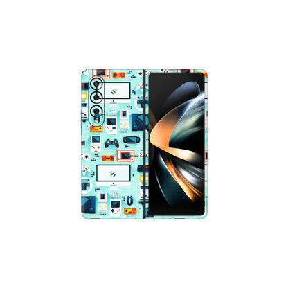 Samsung M/F/Note/Flip and C Phone Skins (All Models) - Gadgets Doodle - 3D Embossed Finish (L-184) Samsung Galaxy Z Fold 4