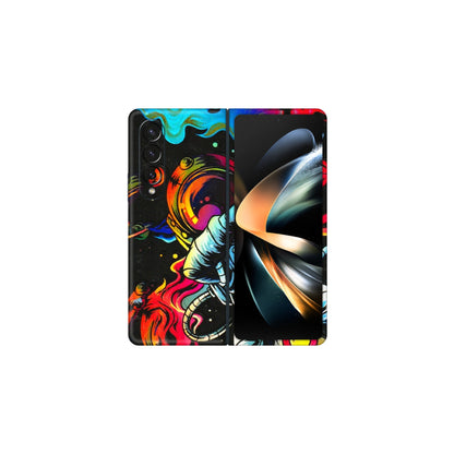 Samsung M/F/Note/Flip and C Phone Skins (All Models) - Astronaut Dope - 3D Embossed Finish (L-191) Samsung Galaxy Z Fold 4