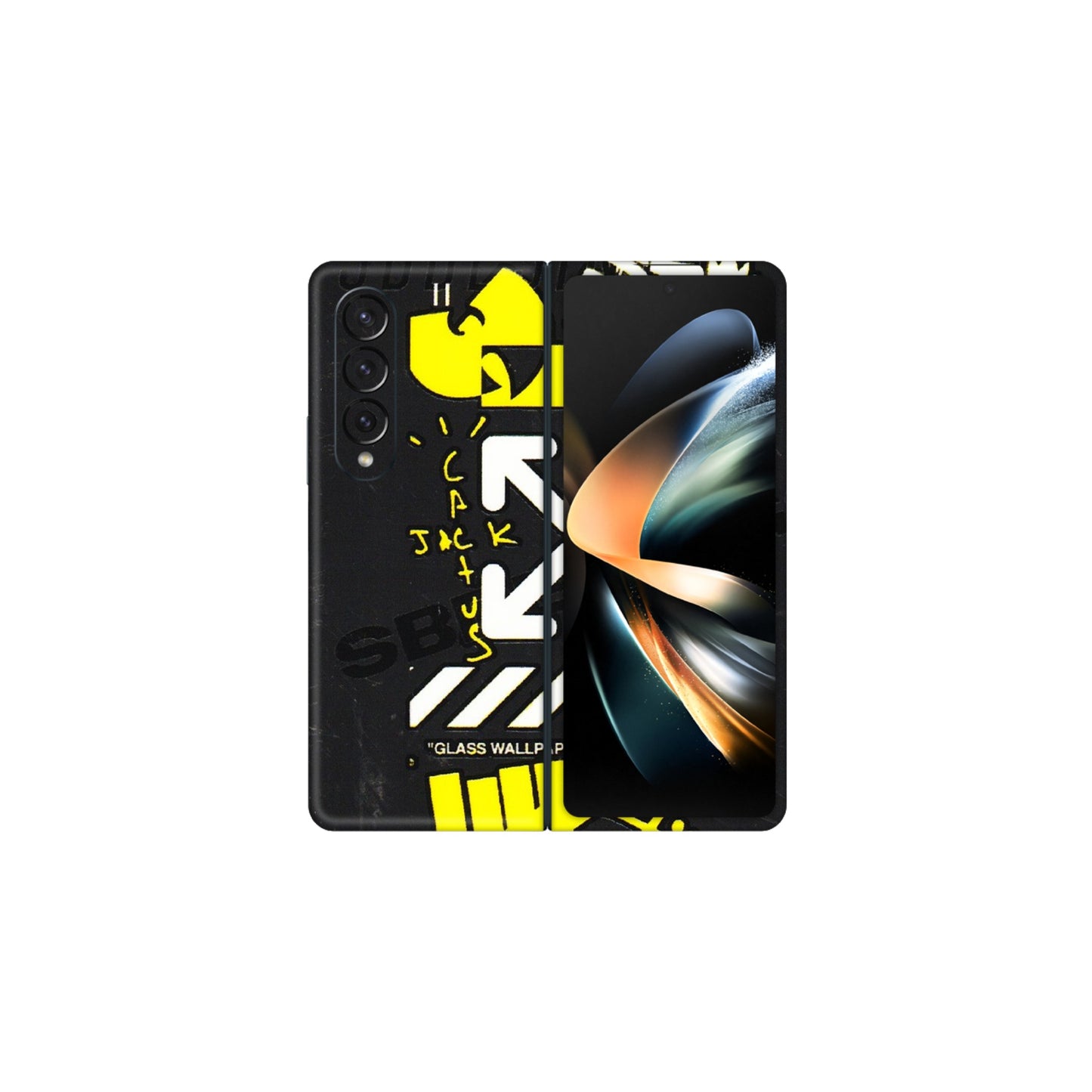 Samsung M/F/Note/Flip and C Phone Skins (All Models) - Anti Social Graffiti - 3D Embossed Finish (L-198) Samsung Galaxy Z Fold 4