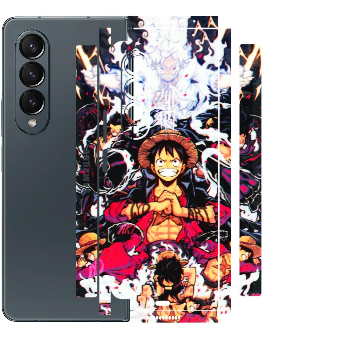 Samsung M/F/Note/Flip and C Phone Skins (All Models) - Luffy Anime Character - 3D Embossed Finish (L-203) Samsung Galaxy Z Fold 4