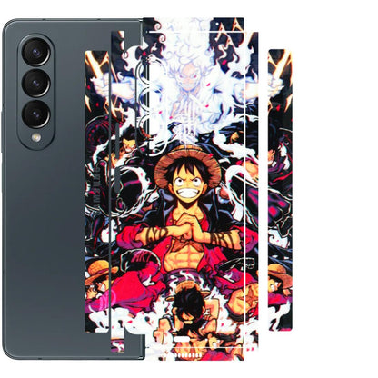 Samsung M/F/Note/Flip and C Phone Skins (All Models) - Luffy Anime Character - 3D Embossed Finish (L-203) Samsung Galaxy Z Fold 4