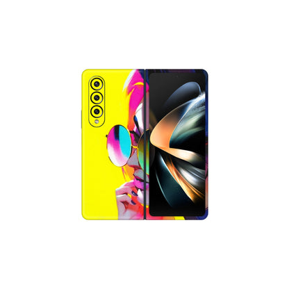 Samsung M/F/Note/Flip and C Phone Skins (All Models) - Bold Stylish Girl - 3D Embossed Finish (L-222) Samsung Galaxy Z Fold 4