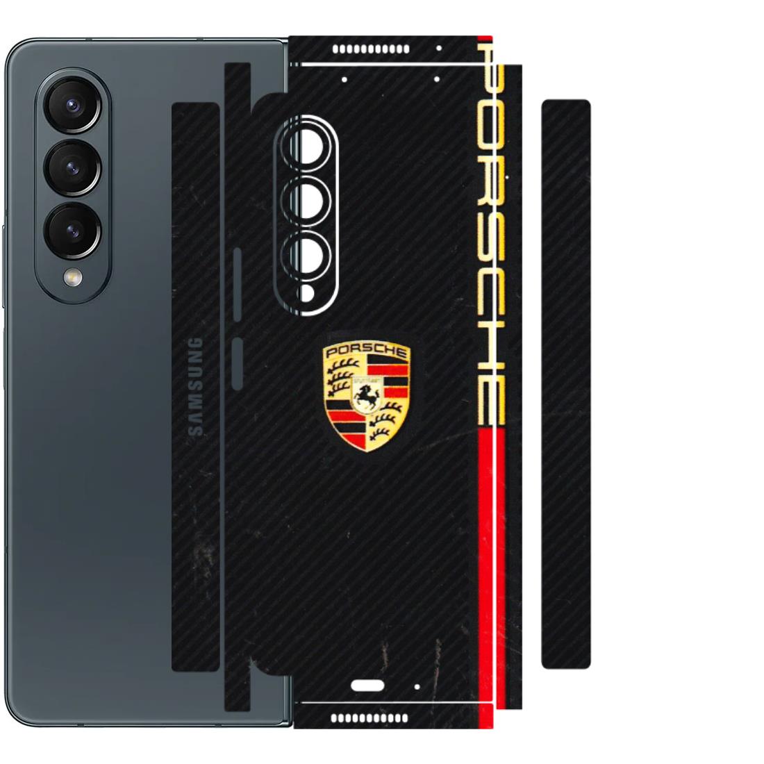Samsung M/F/Note/Flip and C Phone Skins (All Models) - Premium Porsche - 3D Embossed Finish (L-225) Samsung Galaxy Z Fold 4