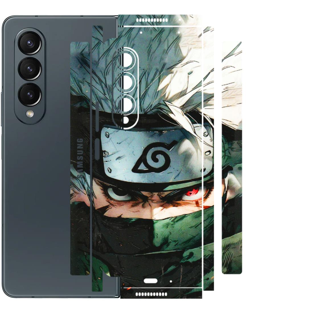 Samsung M/F/Note/Flip and C Phone Skins (All Models) - Kakashi Red Eye Focus - 3D Embossed Finish (L-227) Samsung Galaxy Z Fold 4